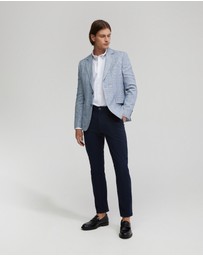 Oxford - Blake Linen Blend Check Blazer