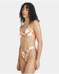 RVCA - Womens Mind Map Reversible Bralette Bikini Top