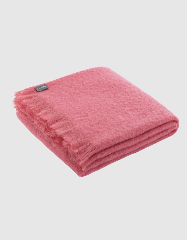 St Albans - Mohair Throw Rose
