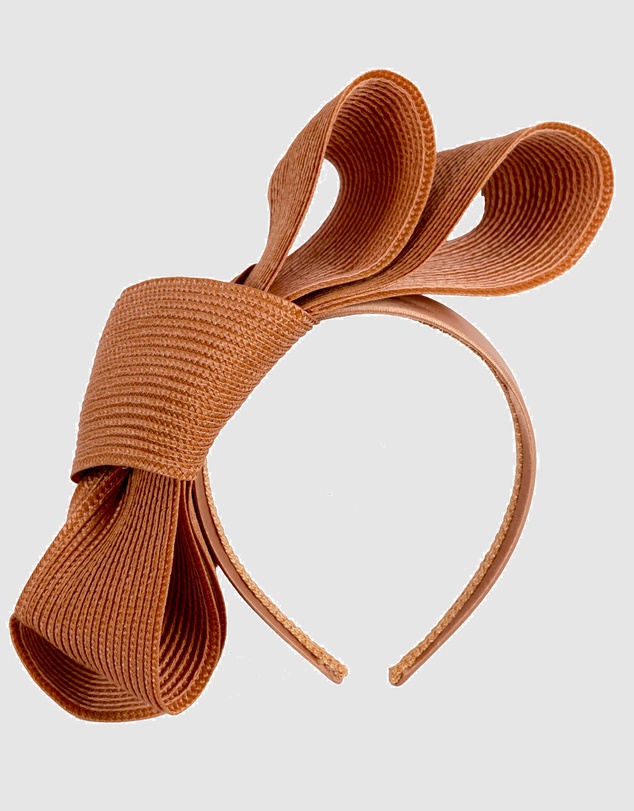 Max Alexander - Rust Bow Racing Fascinator