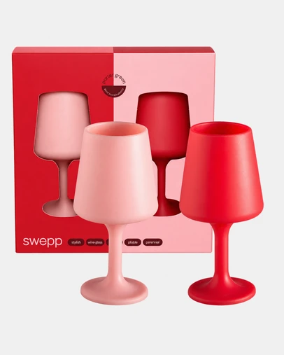 porter green - swepp silicone unbreakable wine glasses