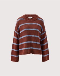 Ceres Life - Lila Oversized Knit Crew