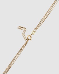 Elli Jewelry - Necklace Layer Disc 925 Sterling Silver Gold-Plated