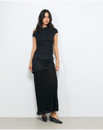 AERE - Studded Leather Wedge Pumps