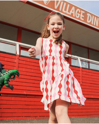 Rock Your Kid - Ric Rac Bow Dress - Kids-Teens