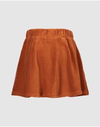 B.Nosy - Ruffle Corduroy Velour Skirt - Kids-Teens
