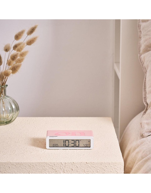 Lexon - Lexon Flip Classic Reversible Alarm Clock PANTONE - Rose Pink