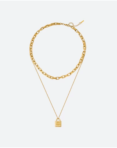Palm Angels - Ilda GP Lock&Chains Necklace