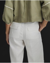 AERE - Straight Leg Linen Pants