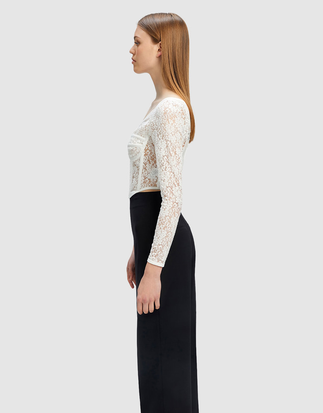 Bardot - Lace Corset Top