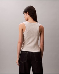 Calvin Klein Jeans - Cotton Stretch Ribbed Tank Top