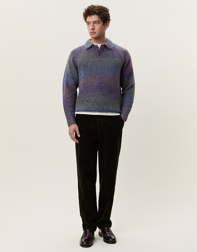 Les Deux - Gradient Knitted Polo