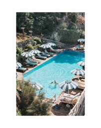 Amichi Co - Poolside Paradise Fine Art Print
