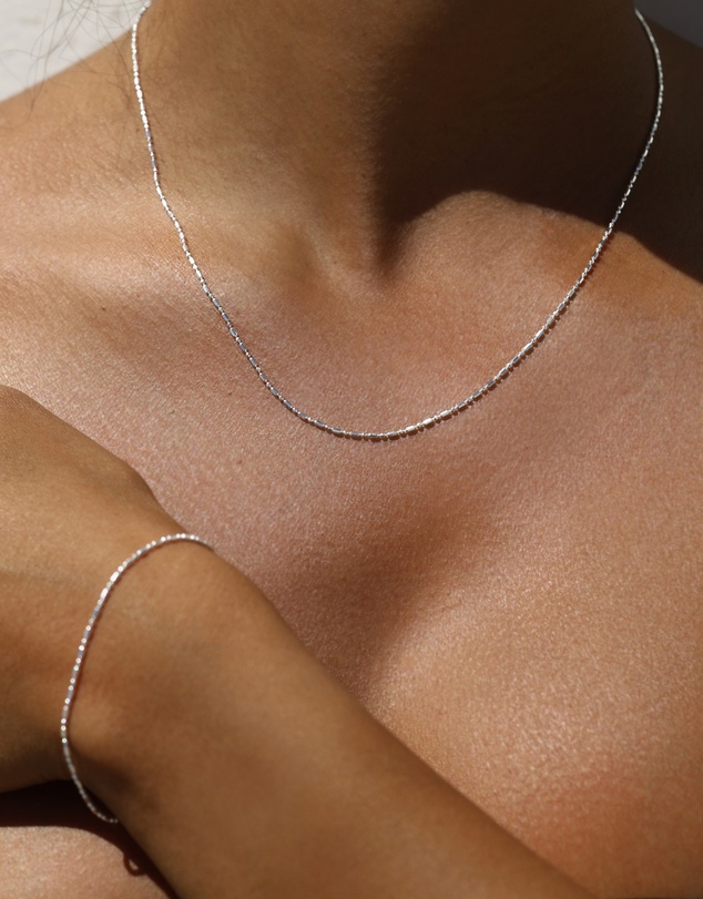 SAINT VALENTINE - Dash Dot Chain Bracelet - Silver