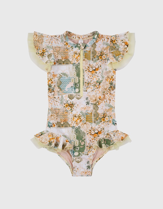 Aqua Blu Kids - Mosaic Short Sleeve One Piece - Kids