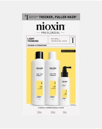 Nioxin - Nioxin Scalp + Hair Thickening System 1 - Hair Thickening System For Natural Hair With Light Thinning- Includes Shampoo, Conditioner And Scalp Treatment
