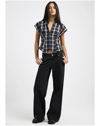 Insight - Elise Low Wide Denim Jeans