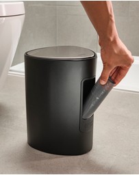 Joseph Joseph - EasyStore™ 5L Matt Black Bathroom Pedal Bin