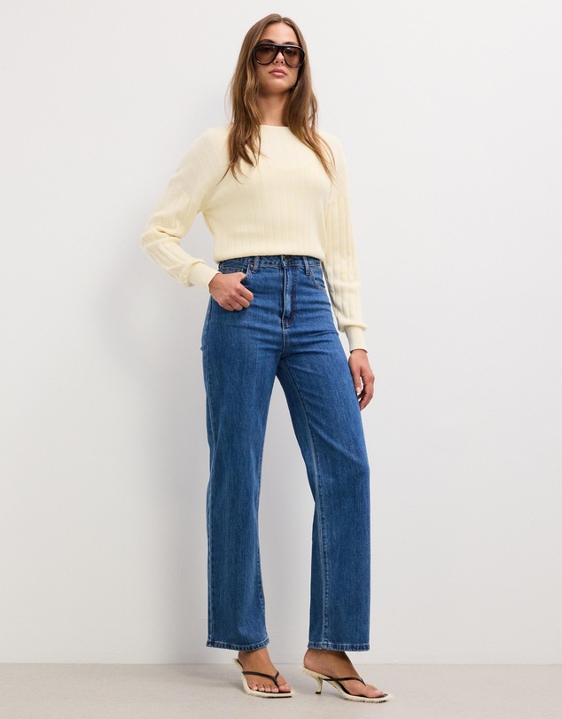 The Fated - Kaia High Waist Straight Jeans