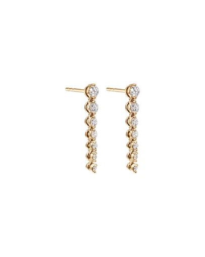 Michael Hill - Drop Earrings with 0.50 Carat TW of Diamonds in 18kt Yellow Gold