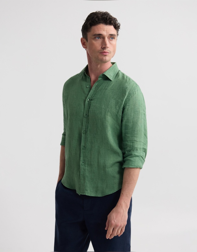 Oxford - Cooper Ls Delave Linen Shirt