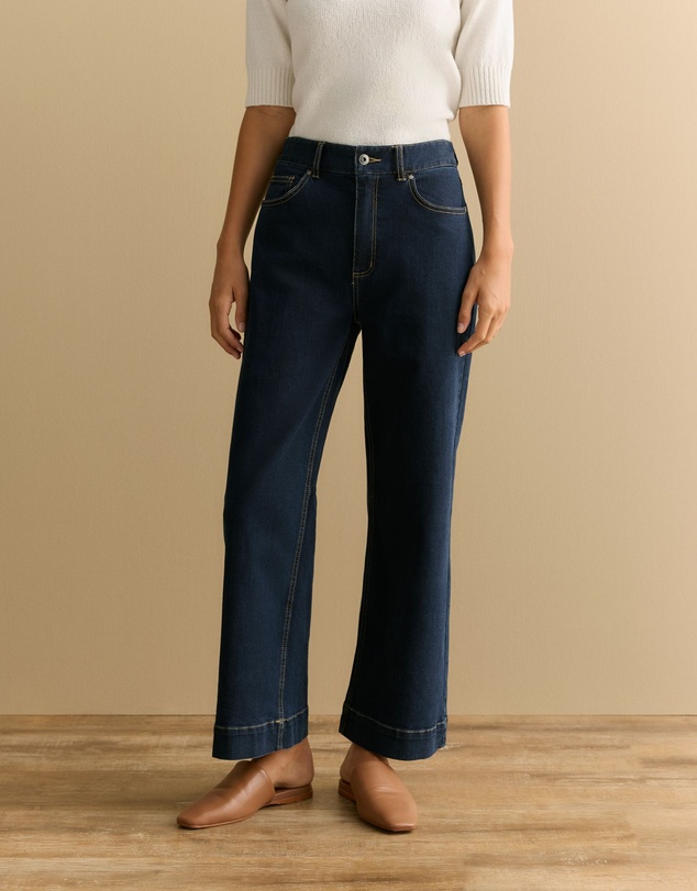 Trenery - Wide Leg Jean in Dark Indigo