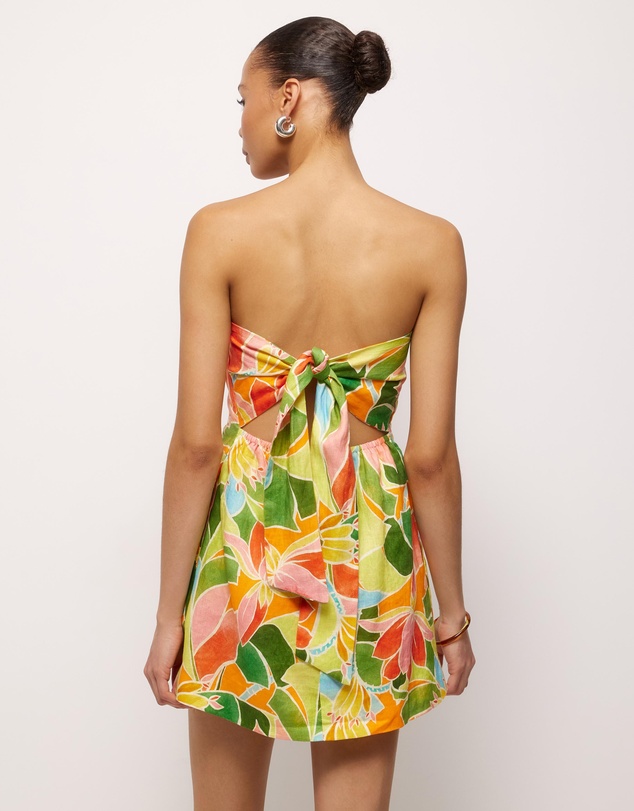 AERE - Emina Linen Strapless Mini Dress