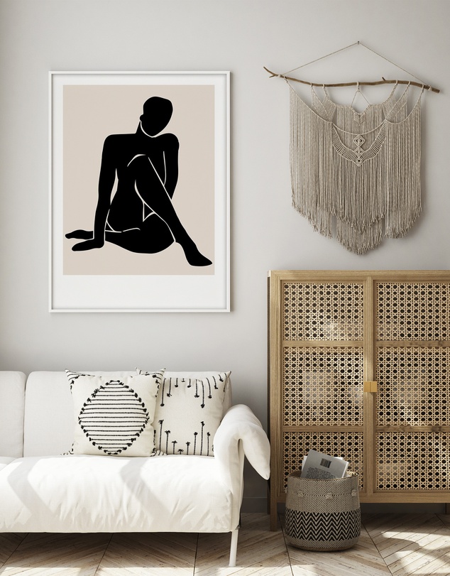 Olive et Oriel - Le Femme I Art Print