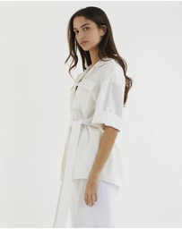 Amelius - Jade Oversized Linen Shirt