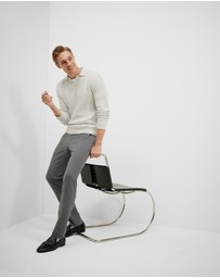 Politix - Herringbone Long Sleeve Trophy Neck Knit