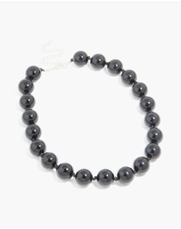 Lovisa - Silver Black Beaded Necklace