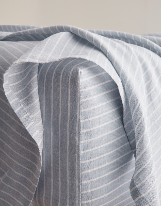 Country Road - Skye Linen King Flat Sheet