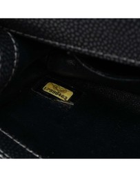 Pre-Loved by Azura Reborn - Pre-Loved CC Metallic Caviar Interlaced Chain Clutch on Strap