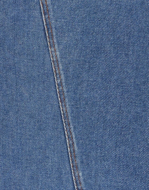 LEO LIN - Quinn Denim Asymmetric Midi Skirt - Dark Wash