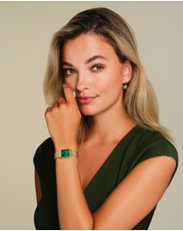 Rosefield - The Octagon XS - Gold with Green Dial