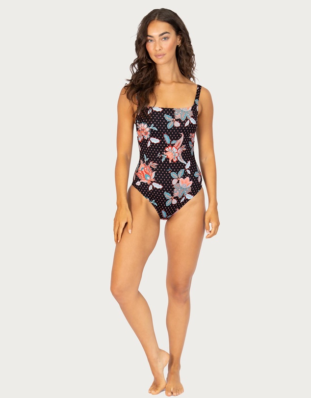 Baku Swimwear - Spice Temple Square Neck One Piece Swimsuit