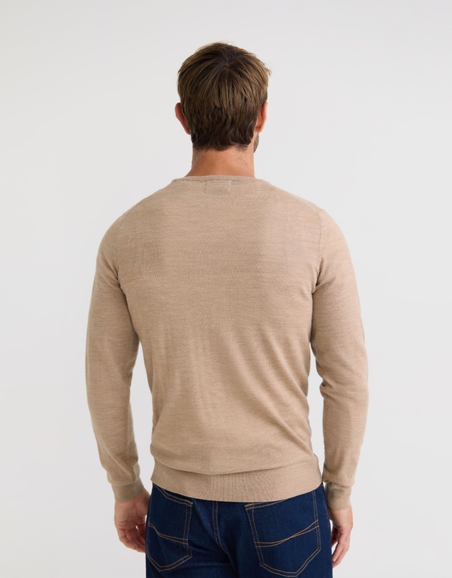 Oxford - Crew Neck Pure Wool Pullover