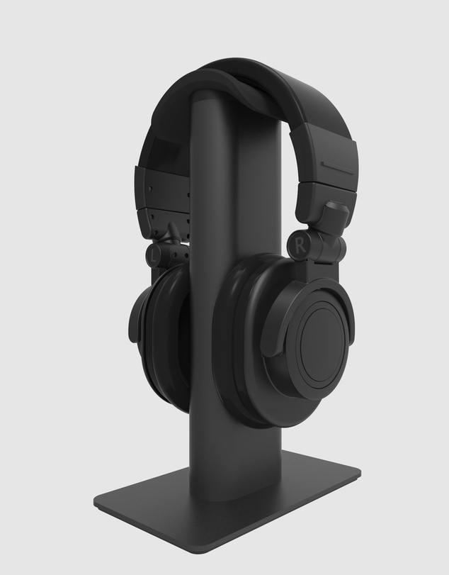 iWorld - Kanto H2 Premium Universal Desktop Headphone Stand, Black