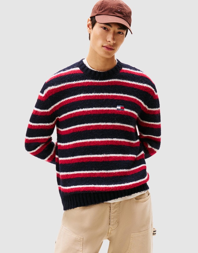 Tommy Jeans - Regular Badge Stripe Sweater