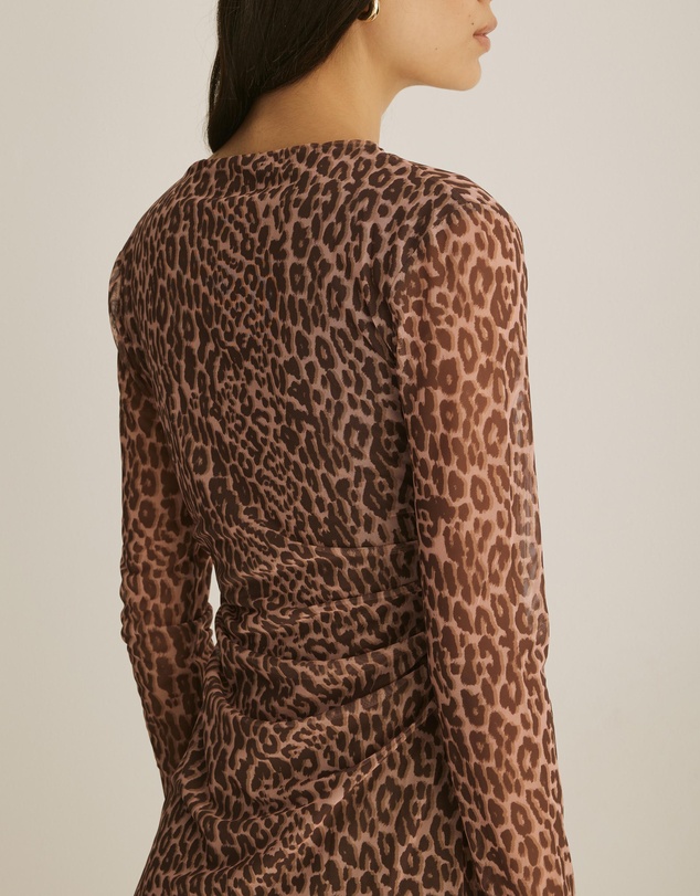 & Other Stories - Long Sleeve Printed Mini Dress