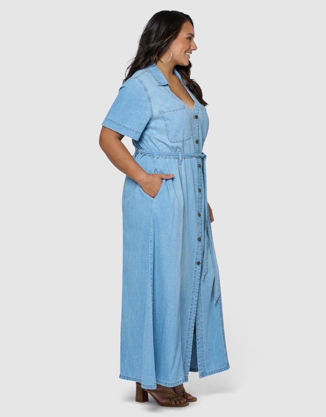 Indigo Tonic - Naomi Chambray Maxi Dress