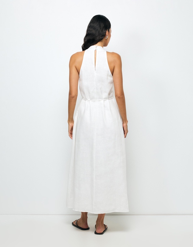 AERE - Loretta Linen Midi Dress