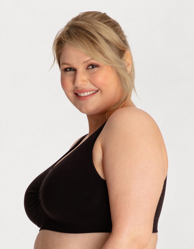 Ava & Audrey  - Underbliss by Ava & Audrey Seamless Bamboo Blend Comfort Wire-Free Bra 2 Pack