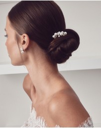 The White Collection - Penny - Pearl Detail Silver Bridal Hair Pins
