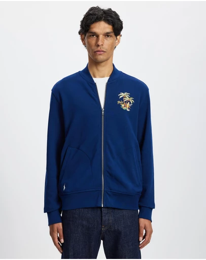 Polo Ralph Lauren - Embroidered Loopback Fleece Jacket - ICONIC EXCLUSIVE