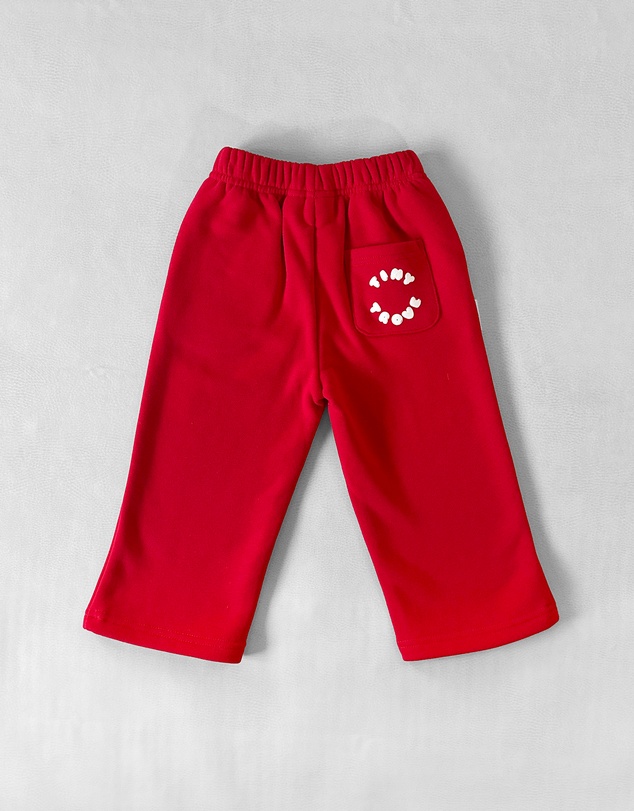Tiny Trove - Sporty Puff Print Cotton Hoodie Tracksuit Set - Babies-Kids