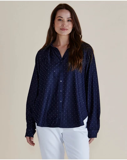 Betty Basics - Lizza Embellished Shirt