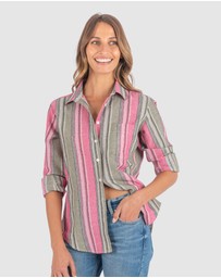 CAMIXA - IRIS Stripes Linen Shirt