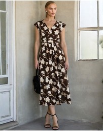 SACHA DRAKE - Cappuccino Midi Dress