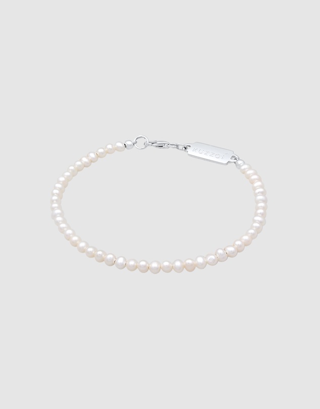 Kuzzoi - ICONIC EXCLUSIVE - Pearl Bracelet with Sterling Silver Closure